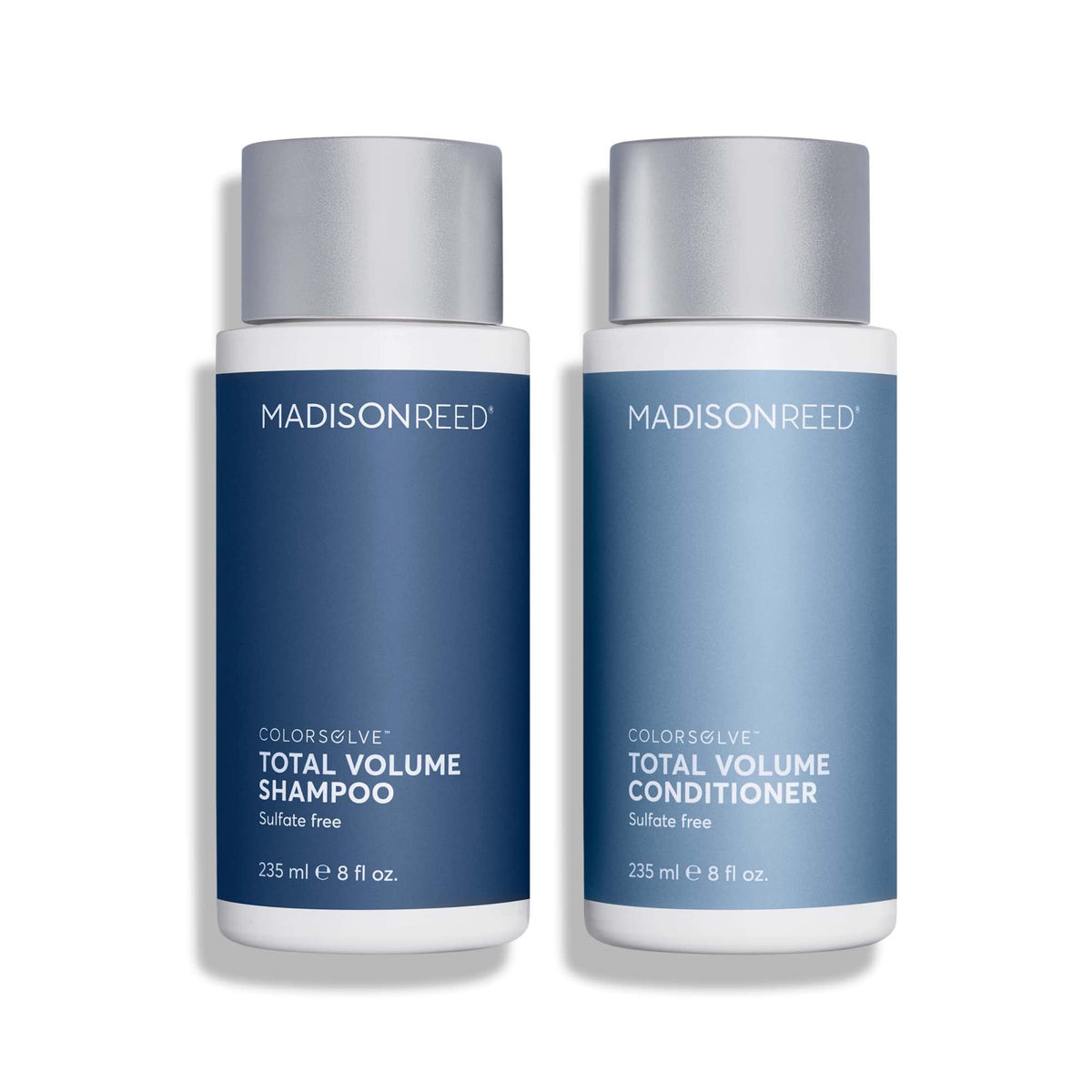 Cruelty-free symbol showcased on ColorSolve Total Volume Conditioner packaging.