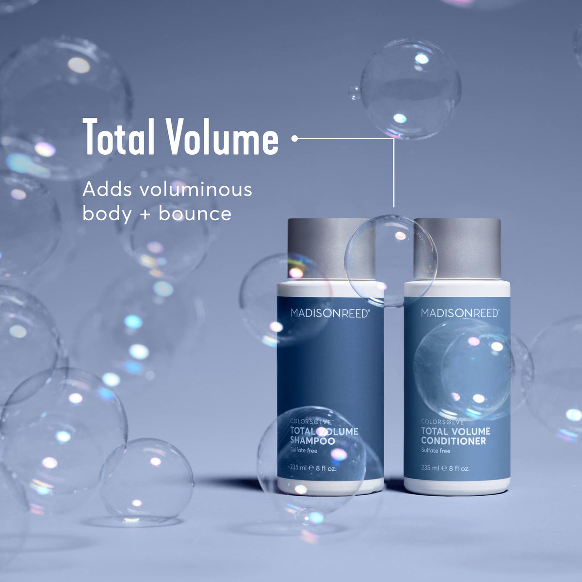 Sulfate-free label indicating gentle cleansing for color-treated hair.