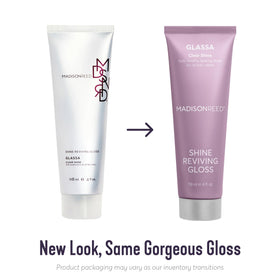 Glassa Clear gloss texture close-up reveals silky shine