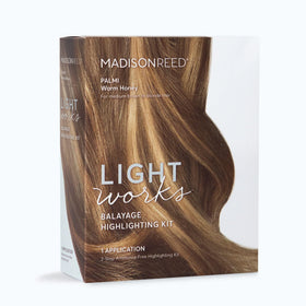 Madison Reed Light Works kit box with balayage tools for at-home highlights