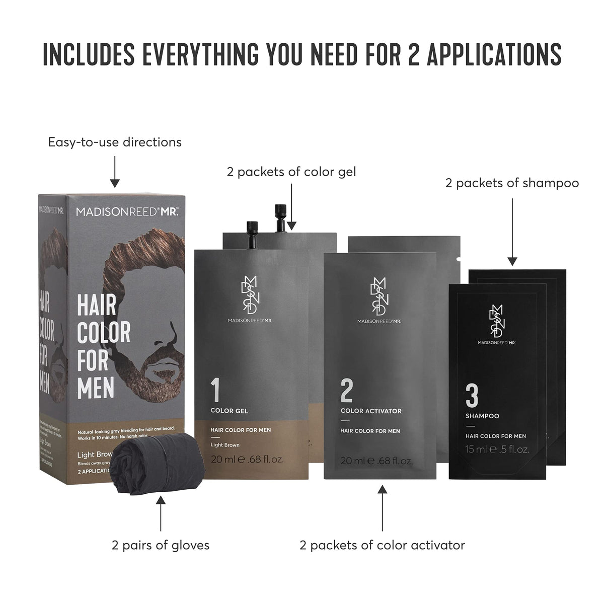 Madison Reed Mr Hair Color Men gloves for mess-free application