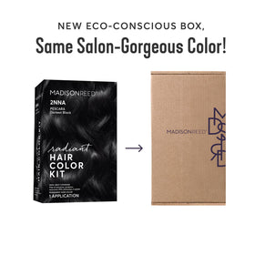 Madison Reed Pescara Black shade swatch shows dimensional cool tone.