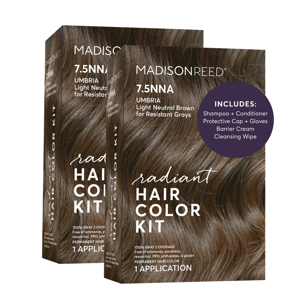 Madison Reed Radiant Color Kit packaging for Umbria Brown, ready for at-home color.