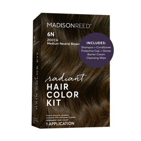 Madison Reed Radiant Color Kit cover showing at-home color convenience and setup.