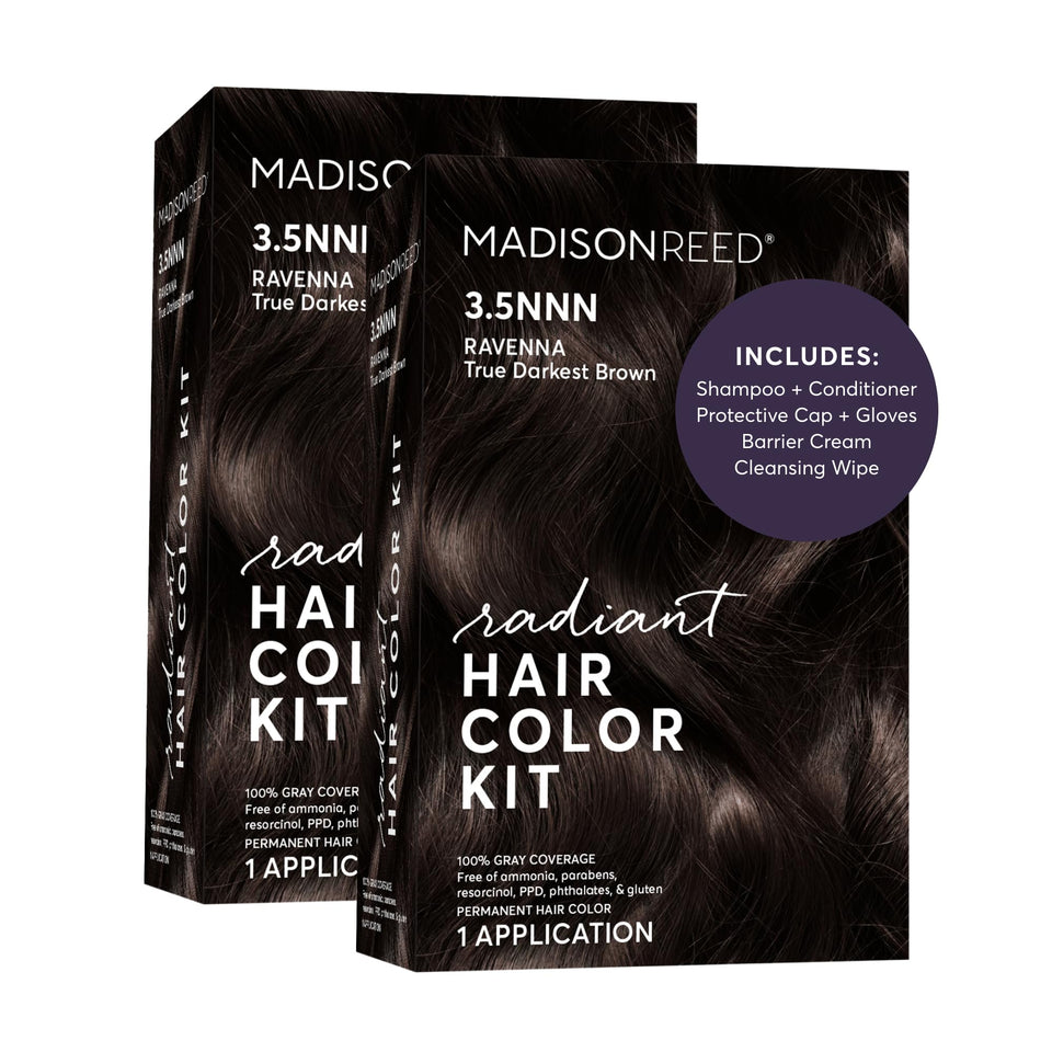 Madison Reed Radiant Color Kit outer box showing all-in-one home color solution