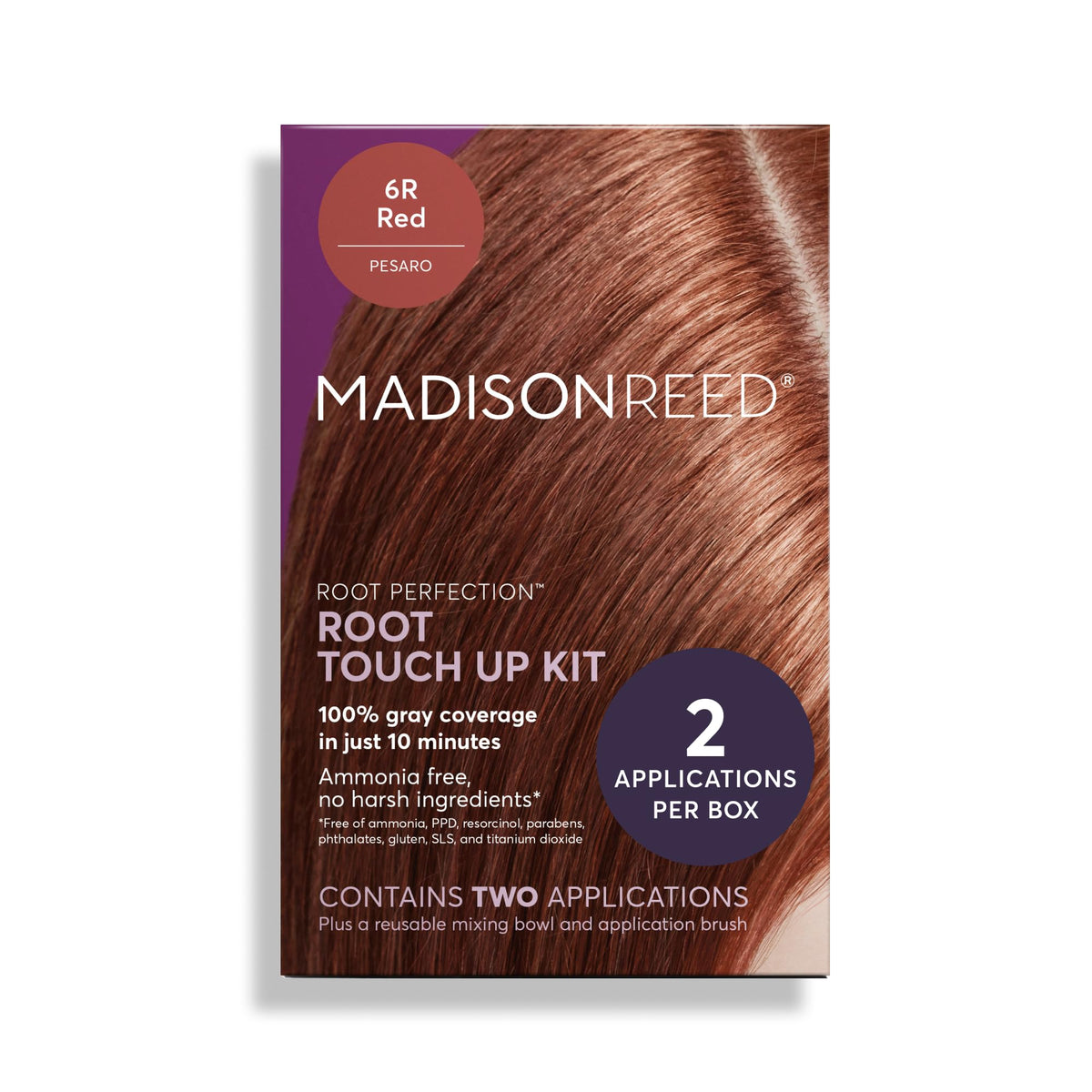 Madison Reed Root Perfection Pesaro 6R packaging for quick at-home gray coverage