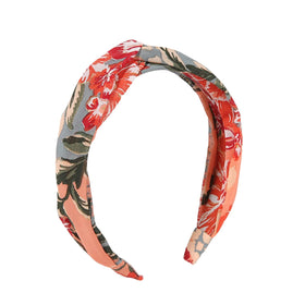 Madison Tyler floral knotted headband with rhinestones for secure wear