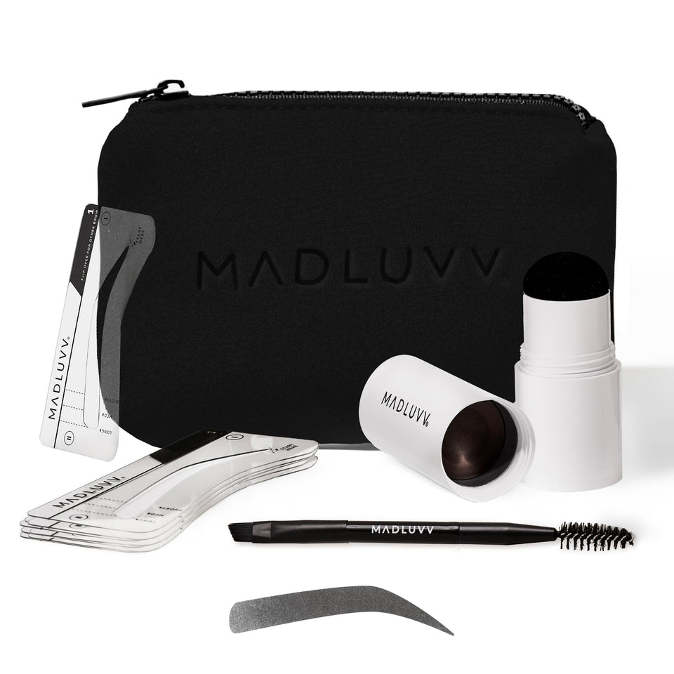 MADLUVV Brow Stamp Kit stamp for quick, natural-looking brows.