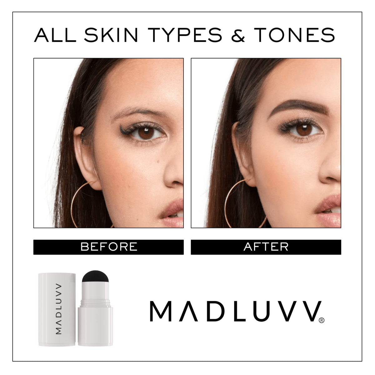 MADLUVV Brow Stamp Refill beard fill for a fuller look.