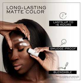 MADLUVV Brow Stamp Refill cap twist action releasing pigment easily