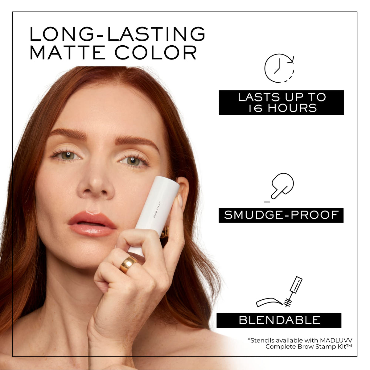 MADLUVV Brow Stamp Refill hairline touchup for seamless blending.