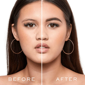 MADLUVV Brow Stamp Kit nine stencils laid out for natural shapes.