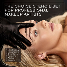 MADLUVV eyebrow stencil Socialite regular for thick brows with defined outline.