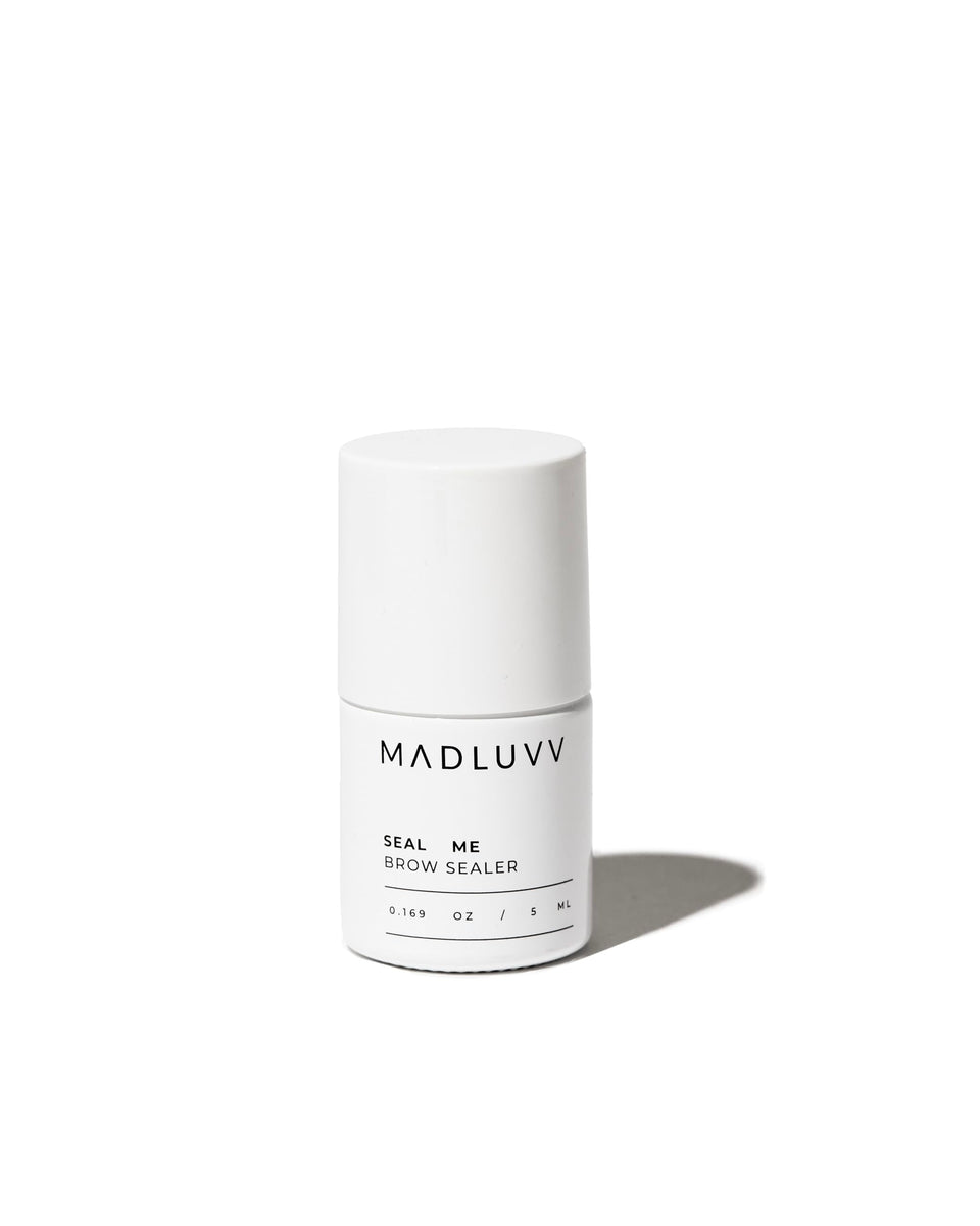 MADLUVV Seal Me Brow Sealer bottle close-up showing 36-hour hold