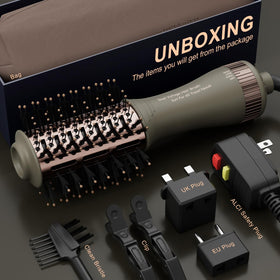 Madremía 360-degree swivel cord prevents tangling during styling.
