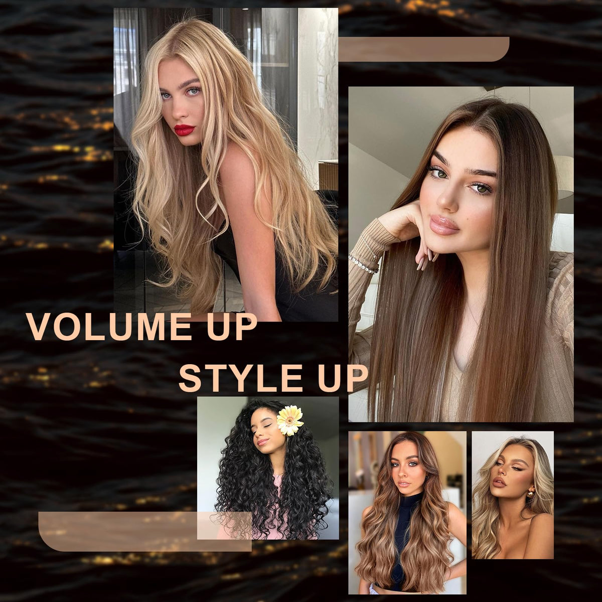 Madremía 4-in-1 styling tool modes for drying, straightening, curling, and volumizing.