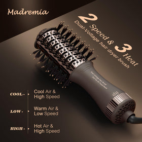 Madremía titanium oval blowout styler with even heat distribution