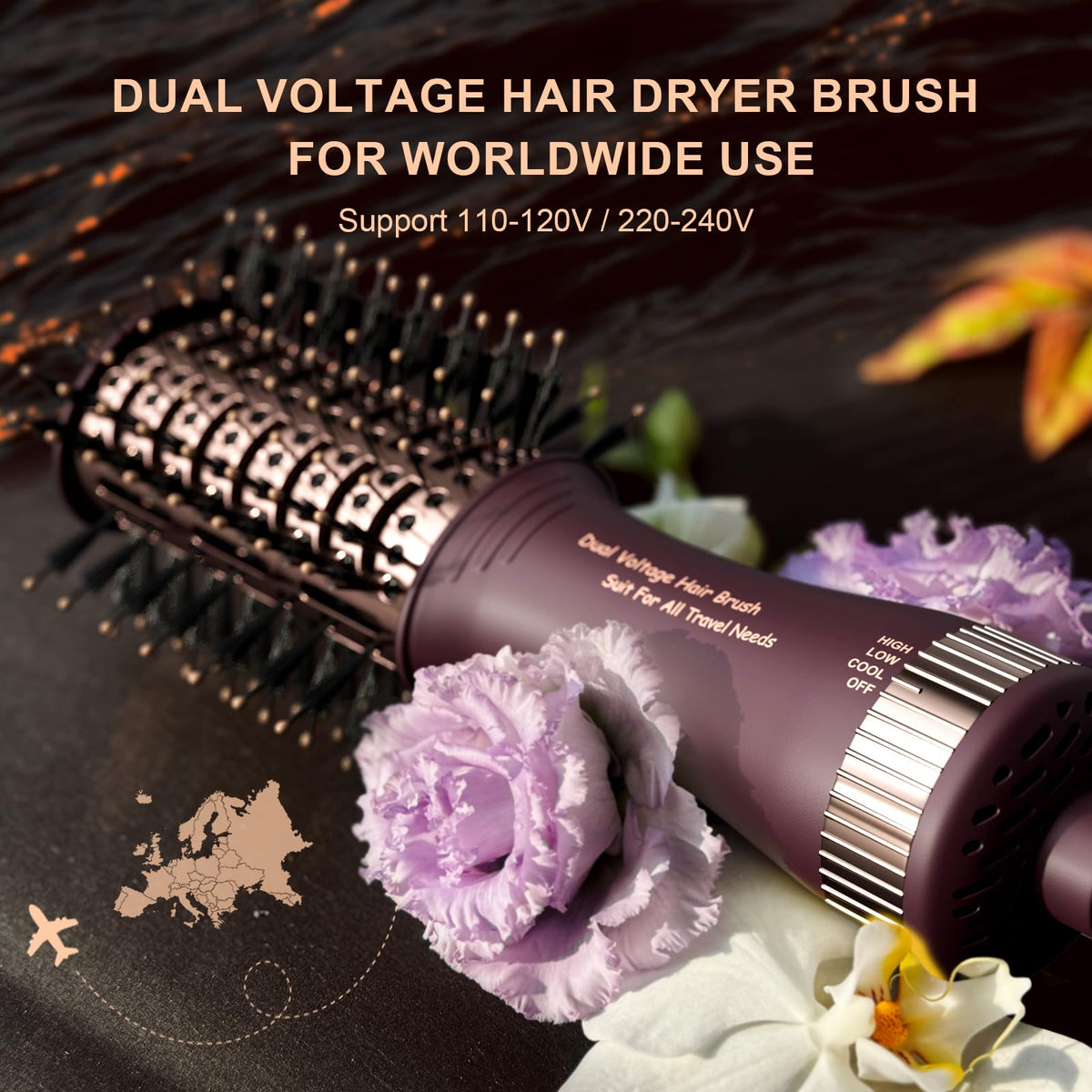 Madremía UK US EU plugs enable global styling anywhere.