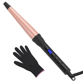 MADURIAO curling wand with a 1/2–1 inch barrel for versatile styling.