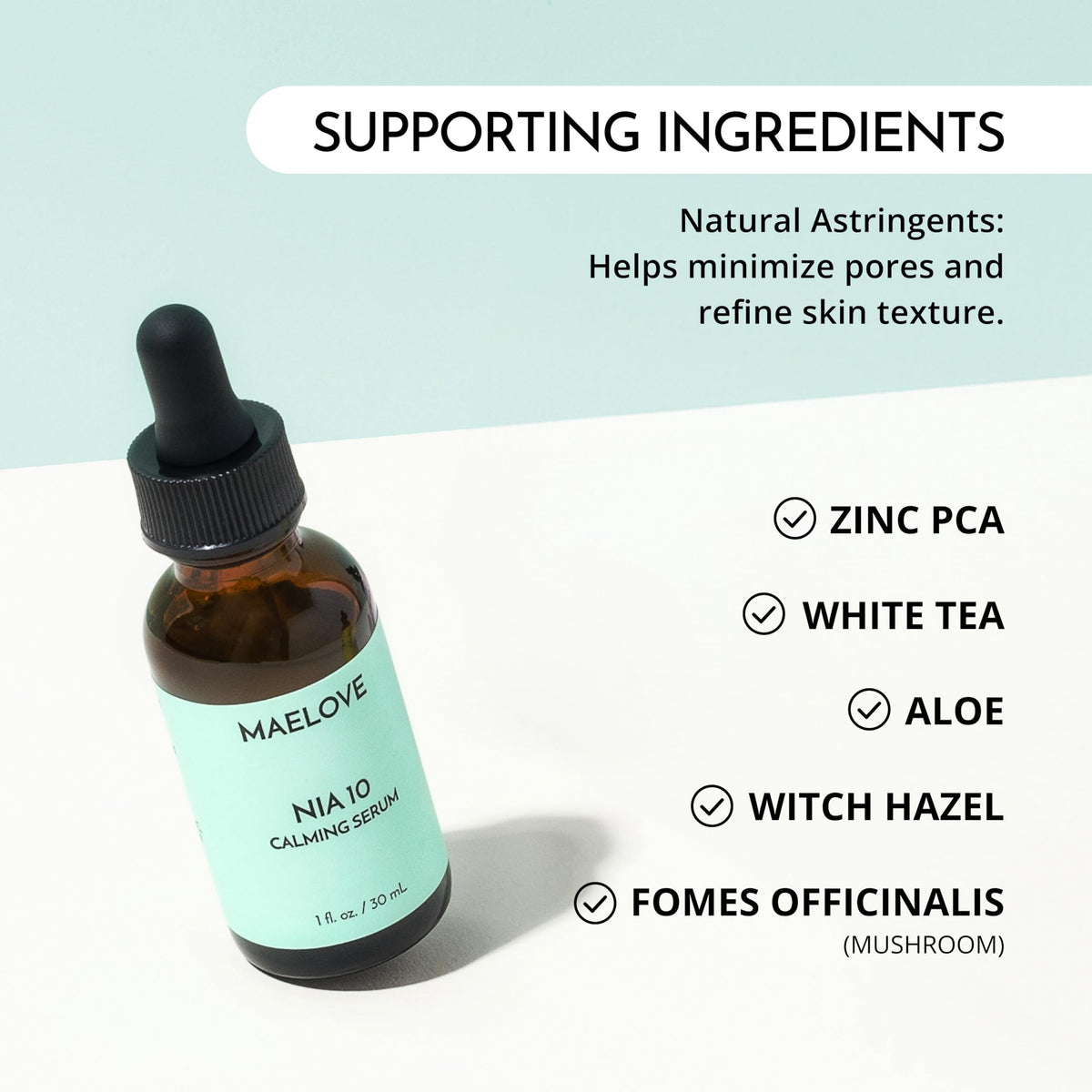 Serum applied in morning routine for hydration and refined pores.