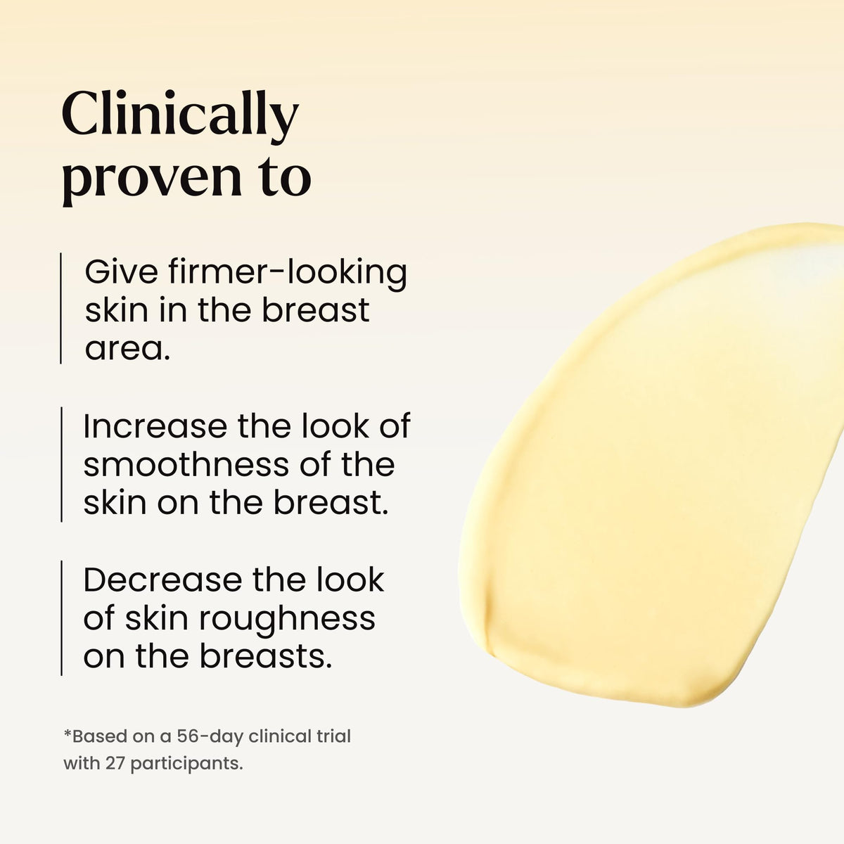 MAËLYS B-PERKY with jojoba oil hydrates and nourishes chest skin.