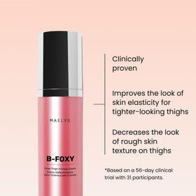 MAËLYS B-FOXY cream texture emphasizing microalgae firming action.