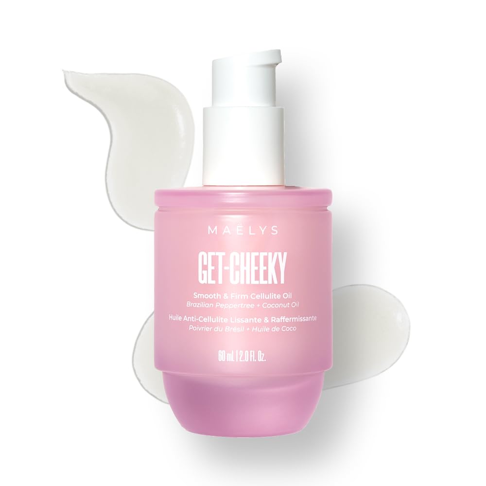 MAËLYS Get-Cheeky bottle pour for precise application on thighs and buttocks.