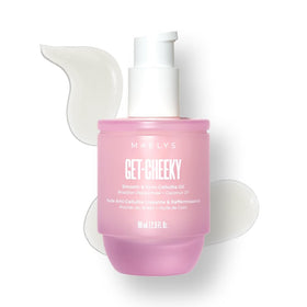 MAËLYS Get-Cheeky bottle pour for precise application on thighs and buttocks.