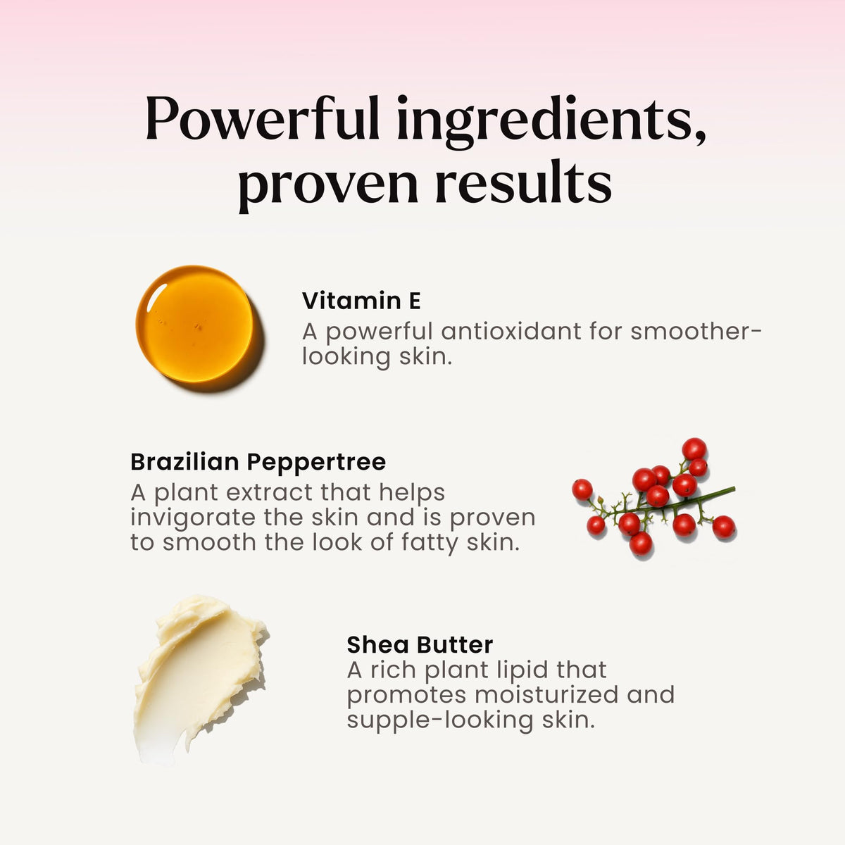 MAËLYS Get-Cheeky vitamin E helps soften treated areas.