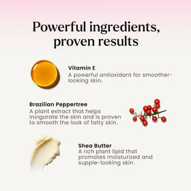 MAËLYS Get-Cheeky vitamin E helps soften treated areas.