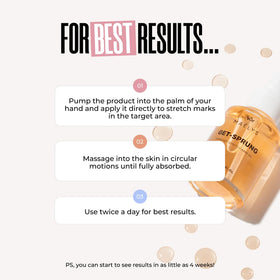 Packaging of MAËLYS Get-Sprung stretch mark oil