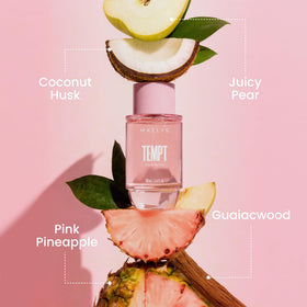 Maelys Tempt spray-action, easy application for a fresh citrus floral vibe