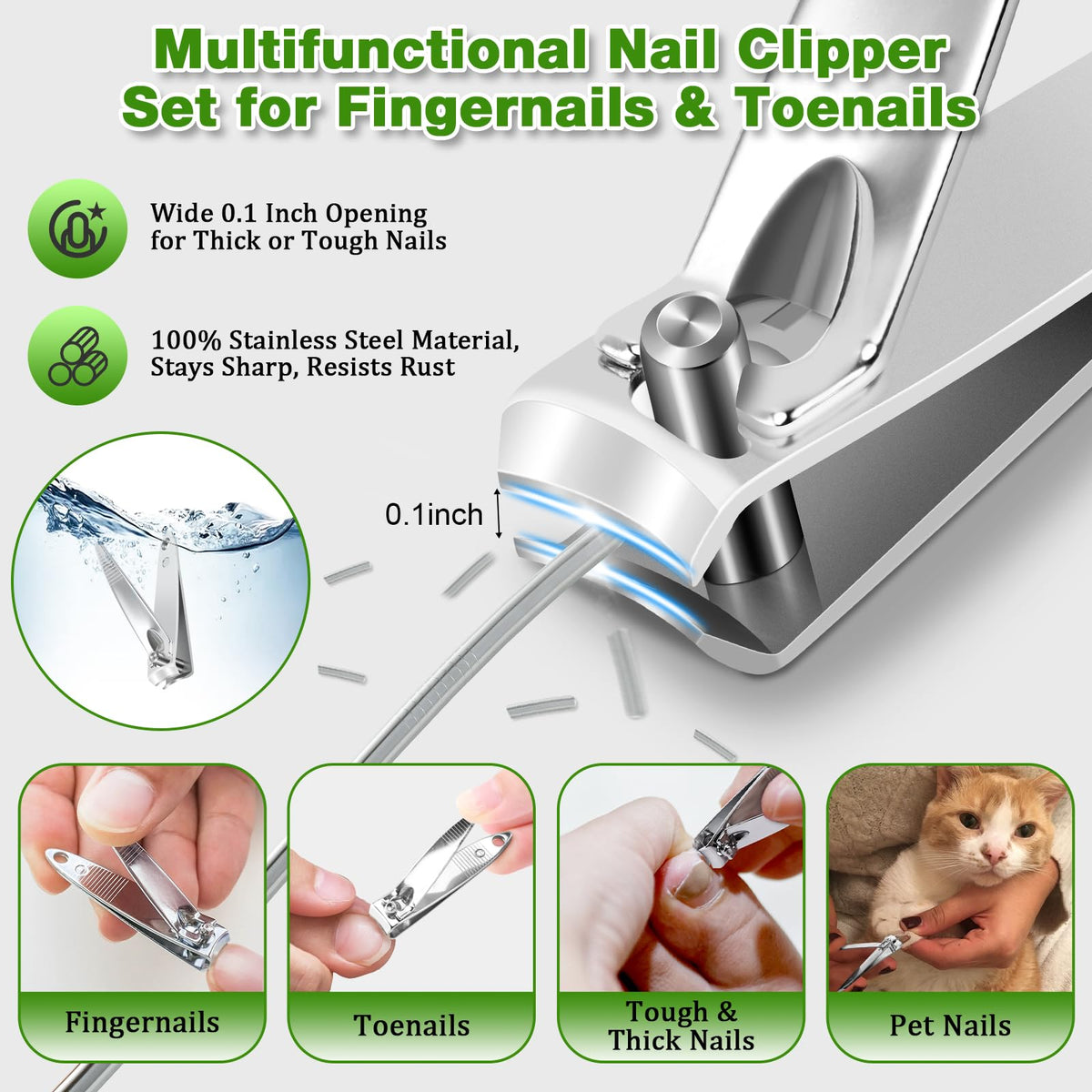 MAGDIY travel clipper kit, compact and lightweight for on-the-go grooming.