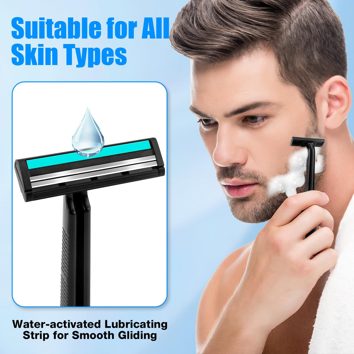 MAGDIY travel razor lightweight compact design for easy packing