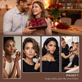 MAGEFY contour and blush brushes—precise sculpting and color balance.
