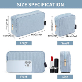 MAGEFY compact cube pouch in blue, ideal as a travel organizer for small items.