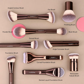 MAGEFY dual-end brushes—versatile tools for foundation and powder.