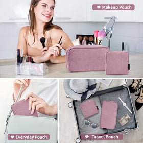 MAGEFY gift-ready pink makeup bag suitable for birthdays and special occasions.