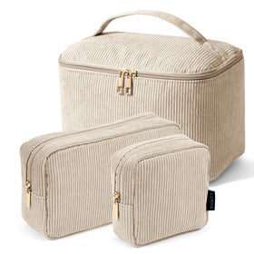 Magefy makeup bag with handle shows organized storage for travel