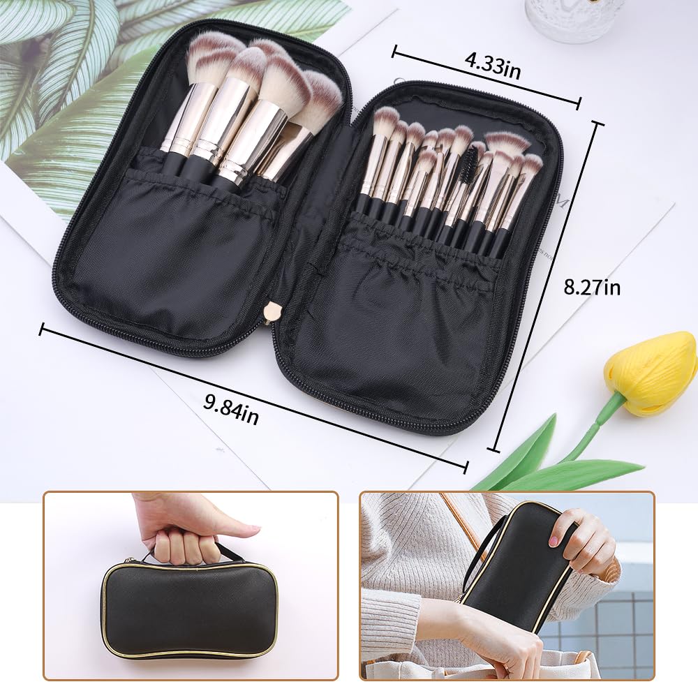 MAGEFY large powder brush for seamless setting and a natural finish.