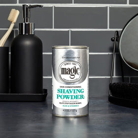 Paste ready for depilation with conditioning benefits from Magic Skin Conditioning Shaving Powder.