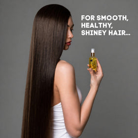 MagicSleek Hair shine after use showcases glossy finish.