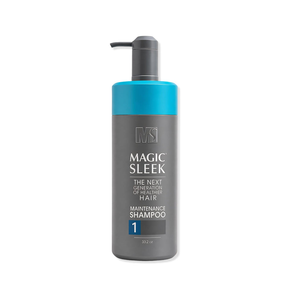 MagicSleek Hydrating Shampoo bottle front shows color-safe cleansing and hydration