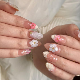 Maglfell handmade French detail nails showcase craftsmanship for elegant daily wear.