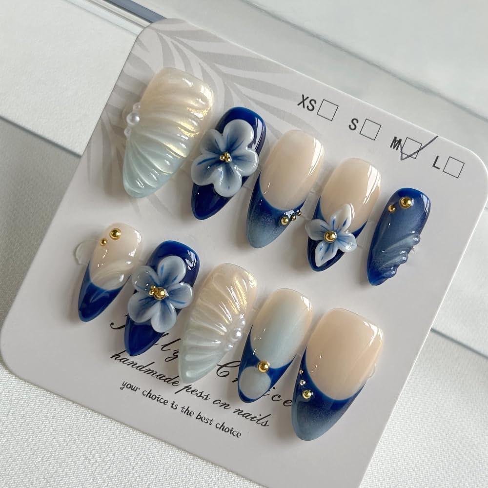 MAGLFELL nails show 3D gel multilayer texture for durable salon-like finish