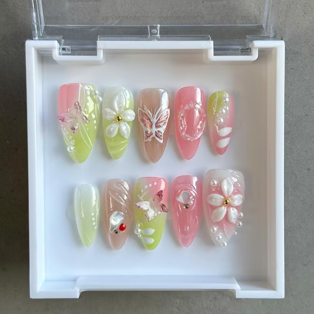 MAGLFELL size guide helps you find the perfect fit for various nail shapes.