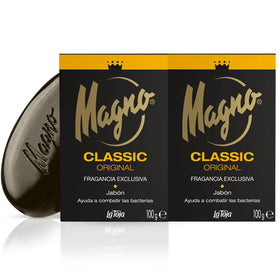 Magno Soap La Toja closeup texture suggests creamy cleansing.