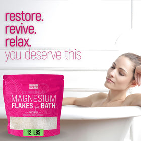 Magnum Solace pure magnesium chloride flakes highlight mineral-rich formula