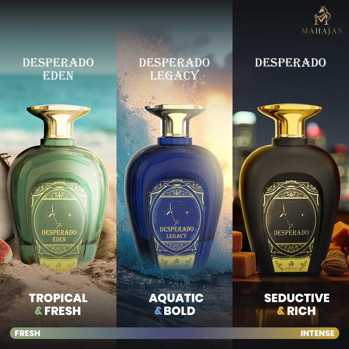 Mahajan Desperado Eden luxury display, ideal on shelves for first impression.