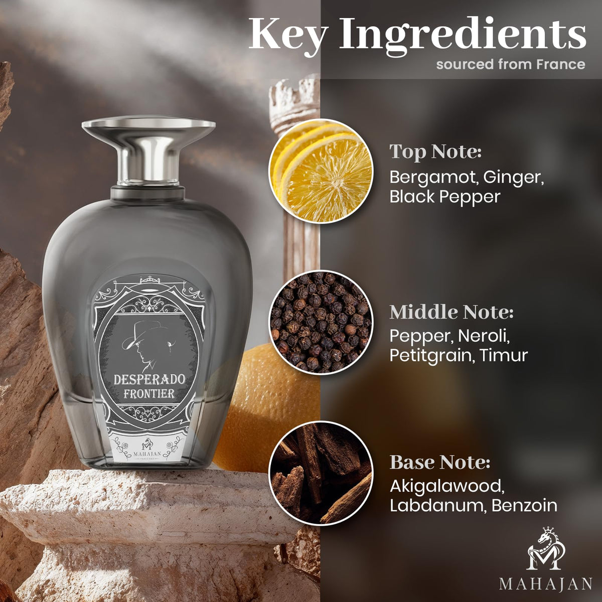 Mahajan Desperado Frontier packaging highlights premium presentation ideal for gifting.